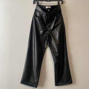 Abercrombie Vegan Leather 90s Relaxed Pant
